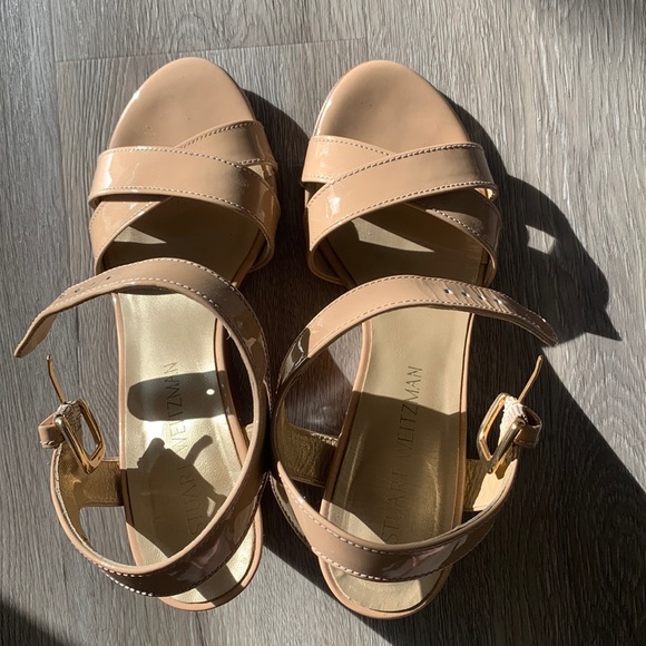 Worn once Stuart Weitzman wedges - Picture 1 of 3